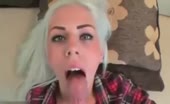 Blonde Slut Offered to Suck Dick and Swallows